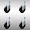 Service Caster 4 Inch SS Hard Rubber Wheel Swivel 10mm Threaded Stem Caster Set SCC SCC-SSTS20S414-HRS-M1015-4 - alternate 2